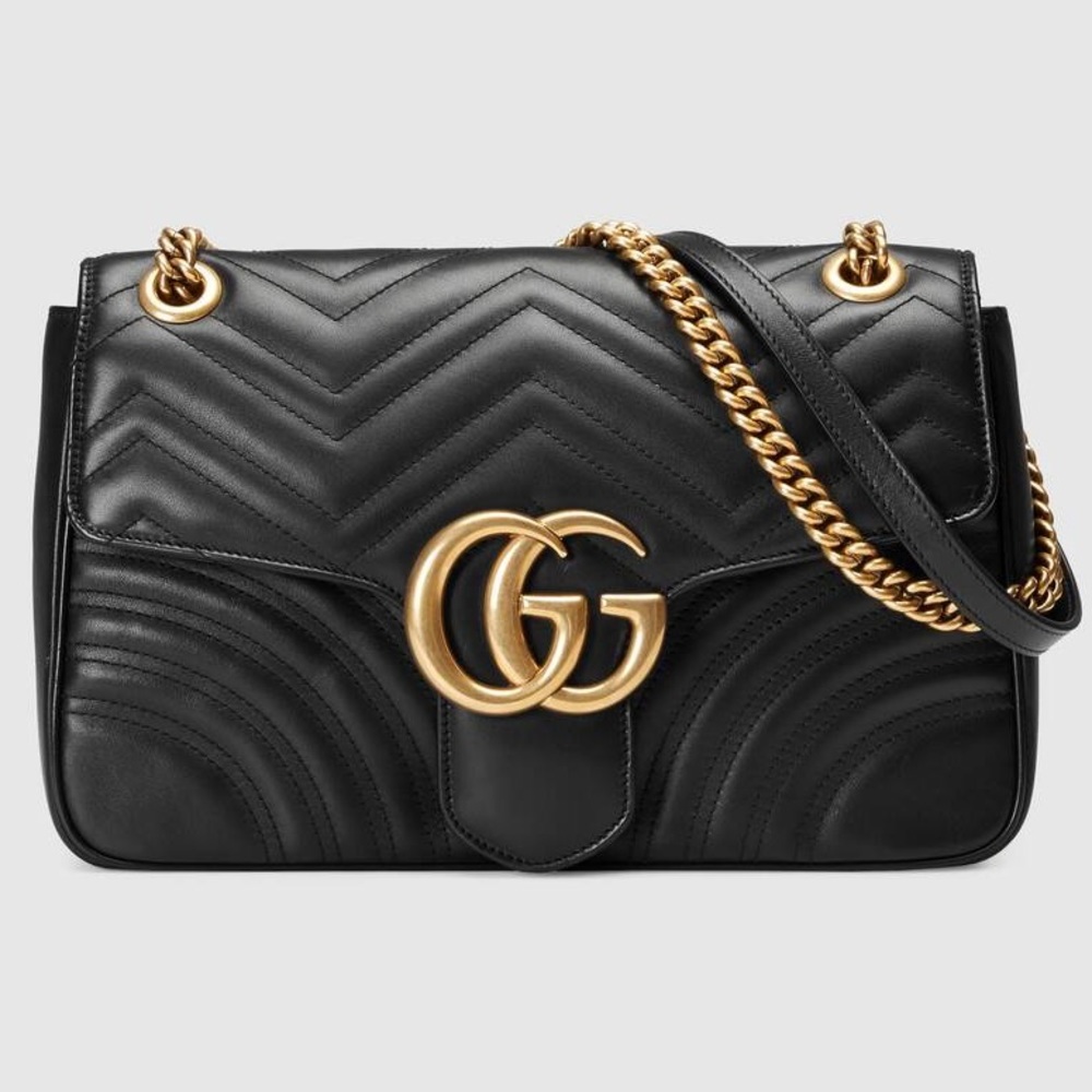 🔥Authentic Gucci Marmont GG Medium Matelassé Bag